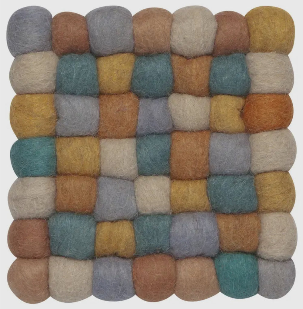 Drew Wool Felt Dot Trivet