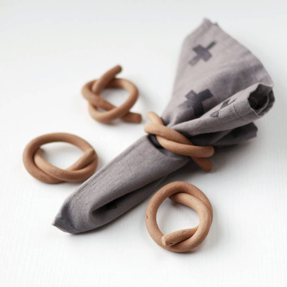 Conner Ceramic Knot Napkin Ring